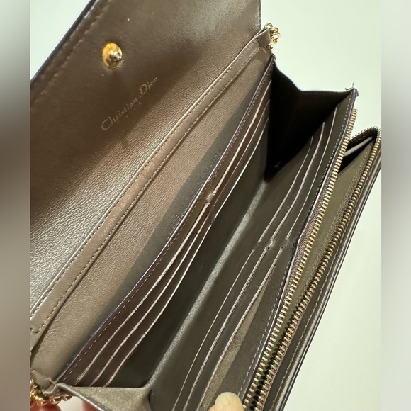 Dior leather saddle wallet on chain - Picture 15 of 16